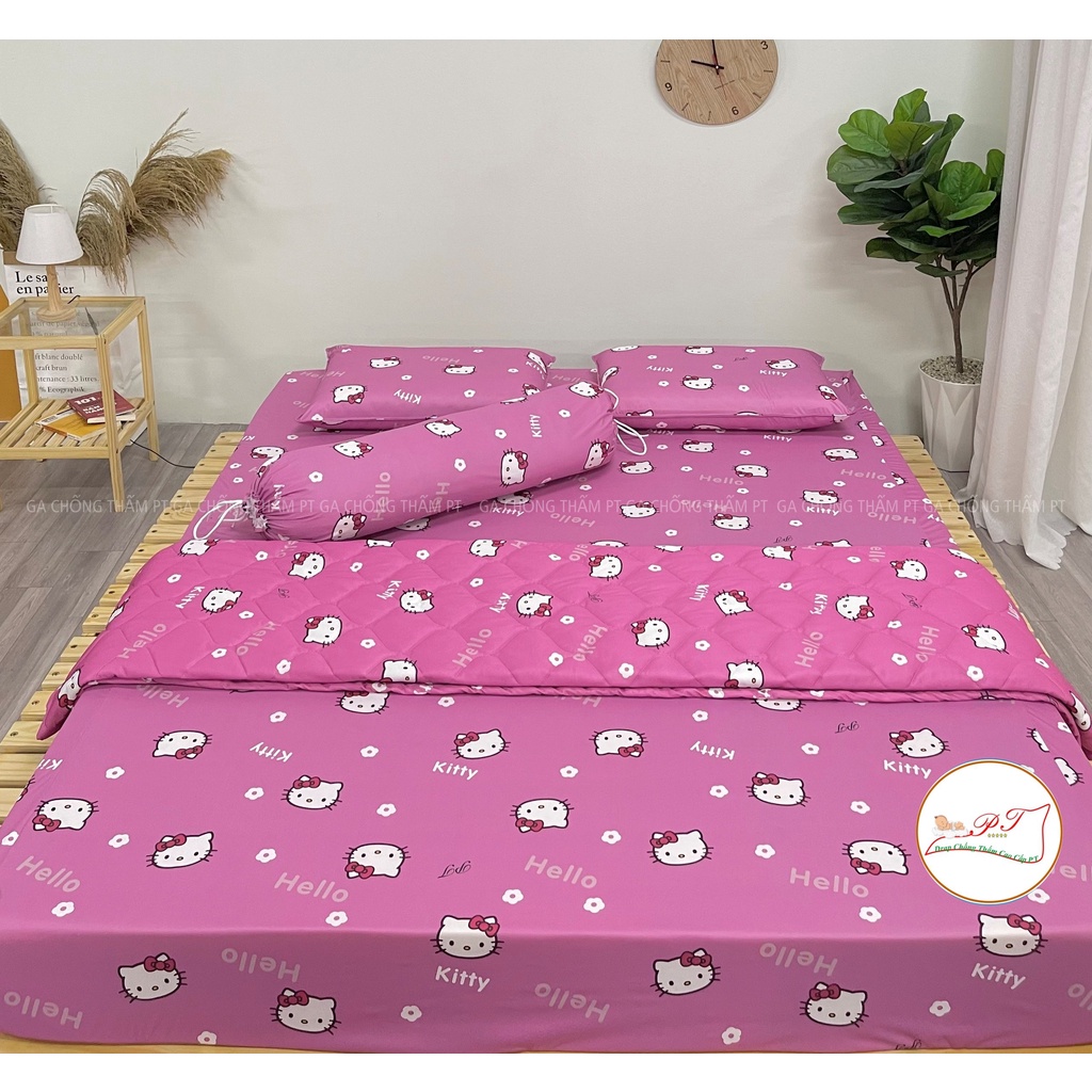 Ga giường chống thấm 2 mặt chính hãng PT chất liệu cotton lụa siêu mềm mịn, không hầm bí, không sột soạt đủ size, mẫu | BigBuy360 - bigbuy360.vn