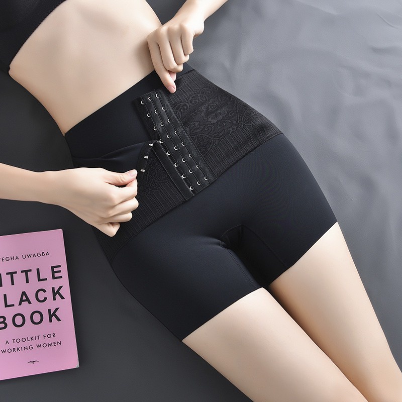 Quần Gen Nịt Bụng Đúc Su Móc Cài Lụa Siêu Co Giãn Định Hình Vòng Eo Cao Cấp 4385