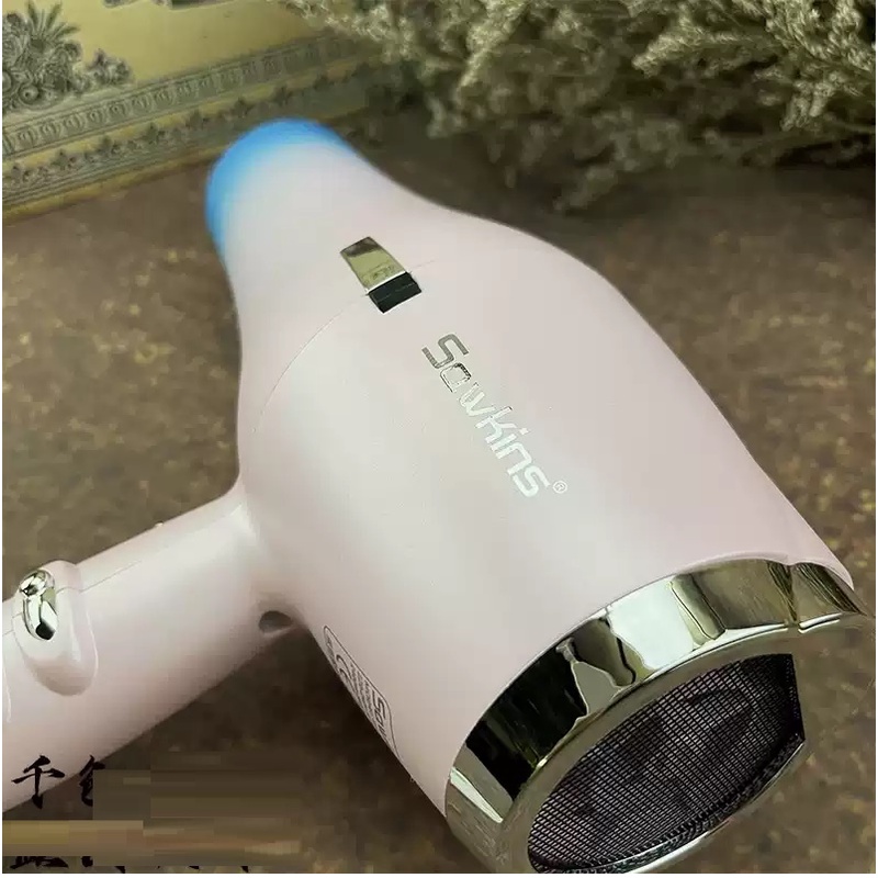Máy Sấy Tóc Cao Cấp Màu Hồng Sawkins SK600 Saqwkins Sk-600 Pink