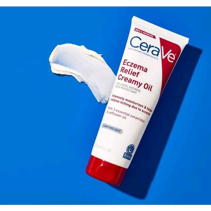 KEM DƯỠNG DA GIẢM CHÀM HIỆU QUẢ CERAVE ECZEMA RELIEF CREAMY OIL 236ML CHÍNH HÃNG - 12017