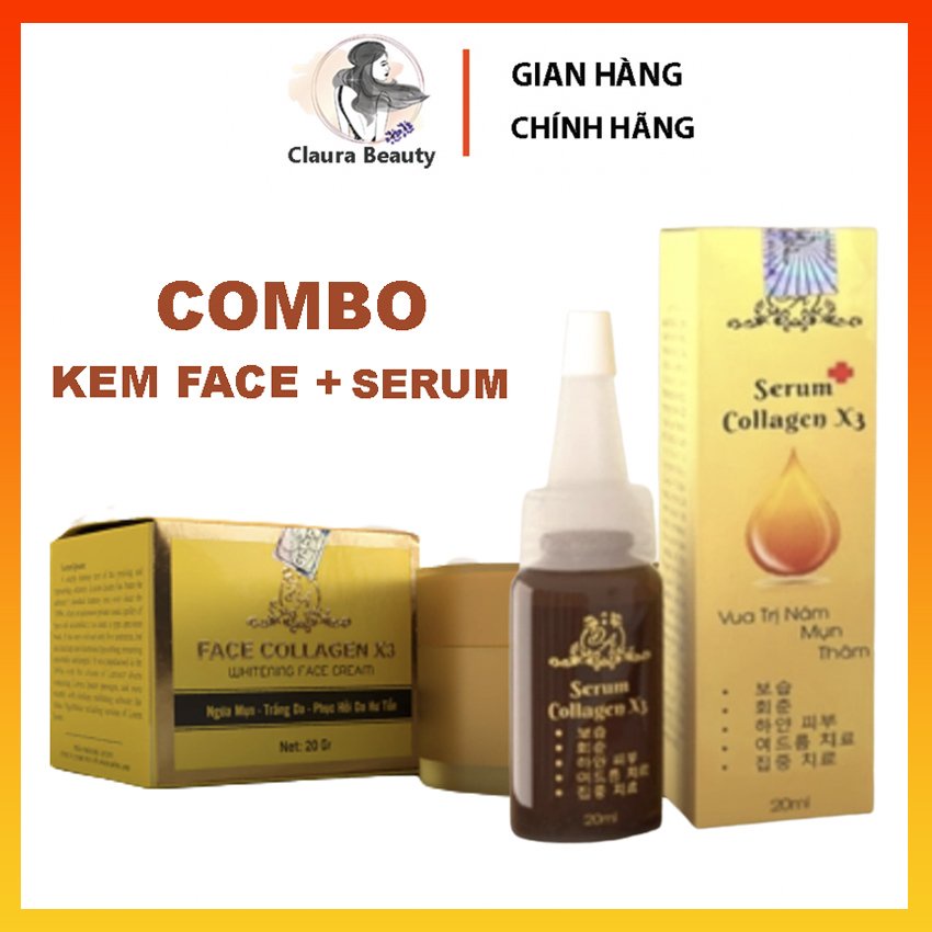 Combo Body Collagen X3 + Kích Trắng Đông Anh Chính hãng CLAURA BEAUTY