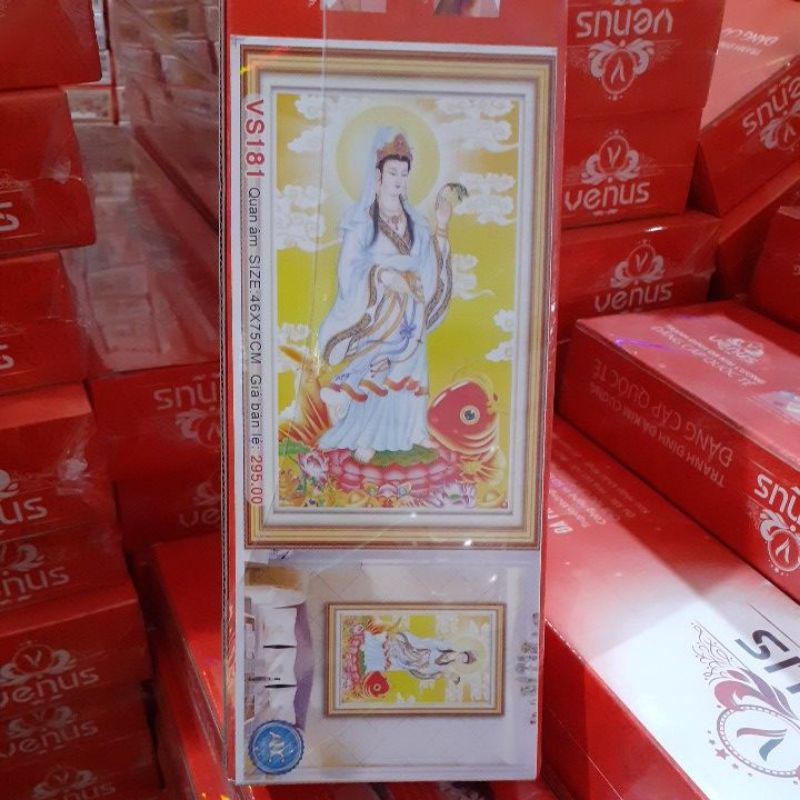 tranh đính đá mẹ quan âm vs181 (46×75)