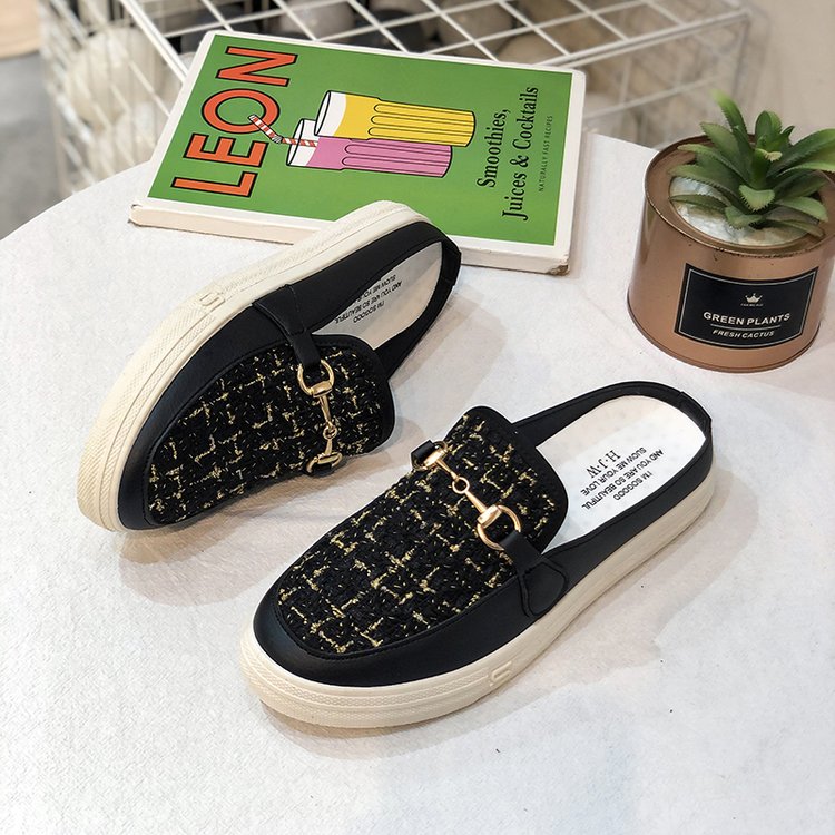 Giày Lười Canvas Họa Tiết Ca Rô Ca Rô Thời Trang Dành Cho Nữ | BigBuy360 - bigbuy360.vn