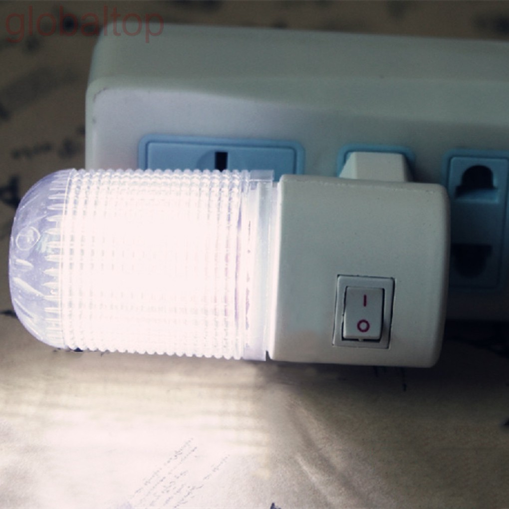 Đèn 4 led cắm tường ánh sáng trắng ac 3w