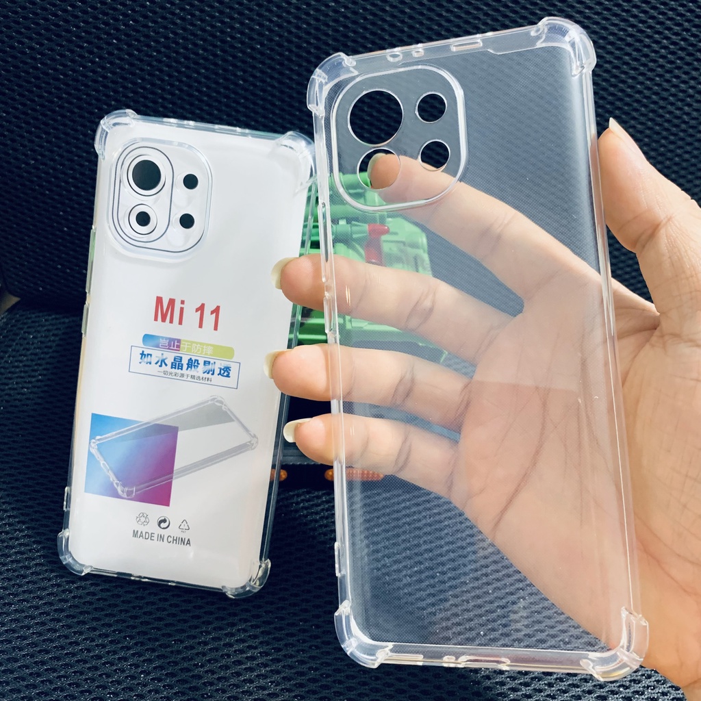 Ốp lưng chống sốc Xiaomi Mi 11 trong suốt cao cấp bo 4 góc chống va đập bảo vệ camera