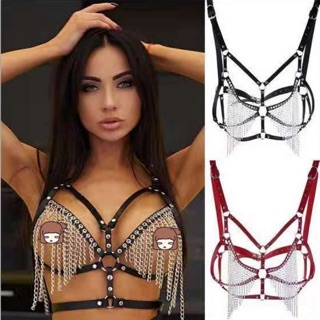 Bra chiến binh gợi cảm dây da đính đá/ harness gợi cảm nữ
