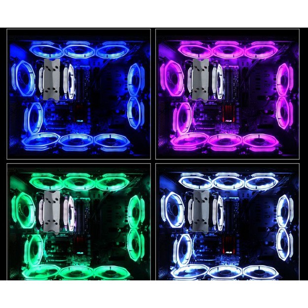 FAN LED RGB 2019 kèm ốc vít 12CM