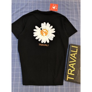 Áo phông hoa cúc cổ tròn 100% cotton . hàng chuẩn ^^