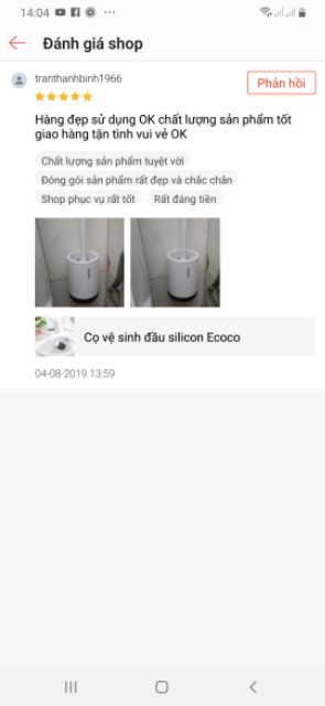 (Ecoco SIÊU RẺ) Cọ vệ sinh đầu silicon Ecoco 1803