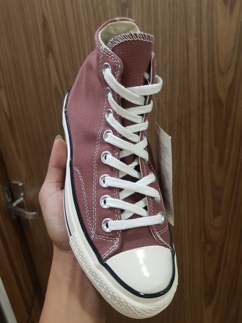 {Hàng VNXK} Giày thể thao Adidas Converse cổ cao màu mận đẹp nhất