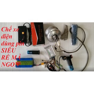 Dùng PIN siêu nhẹ siêu bền- Bộ thiết bị lắp xe thường thành xe điện dùng PIN NGON BỔ mà RẺ.