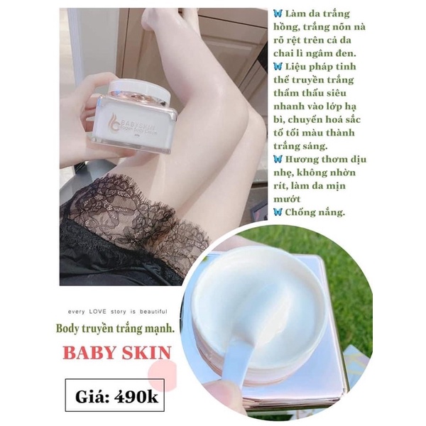 ( mẫu đỏ mới ) Body truyền trắng mạnh Babyskin Dora