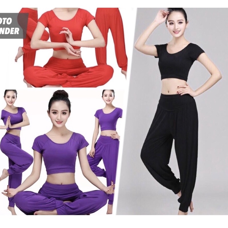 Bộ đồ tập Yoga Alibaba, quần áo tập Yoga Zumba Aerobic cotton lạnh thấm hút mồ hôi hàng cao cấp