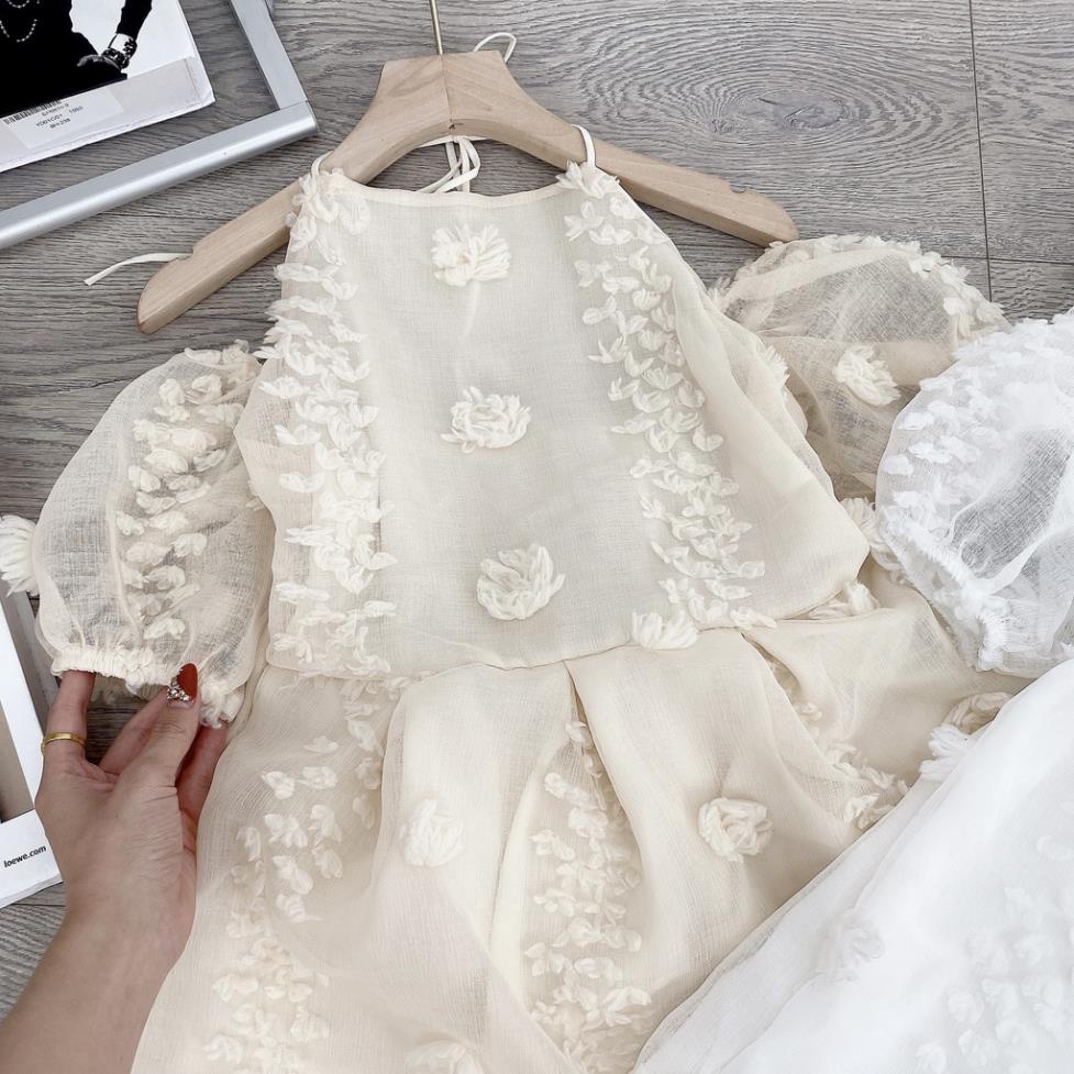 [ 𝐅𝐑𝐄𝐄 𝐒𝐇𝐈𝐏 ] SET BỘ VON BÔNG CỔ YẾM MIX QUẦN SHORT ĐÙI