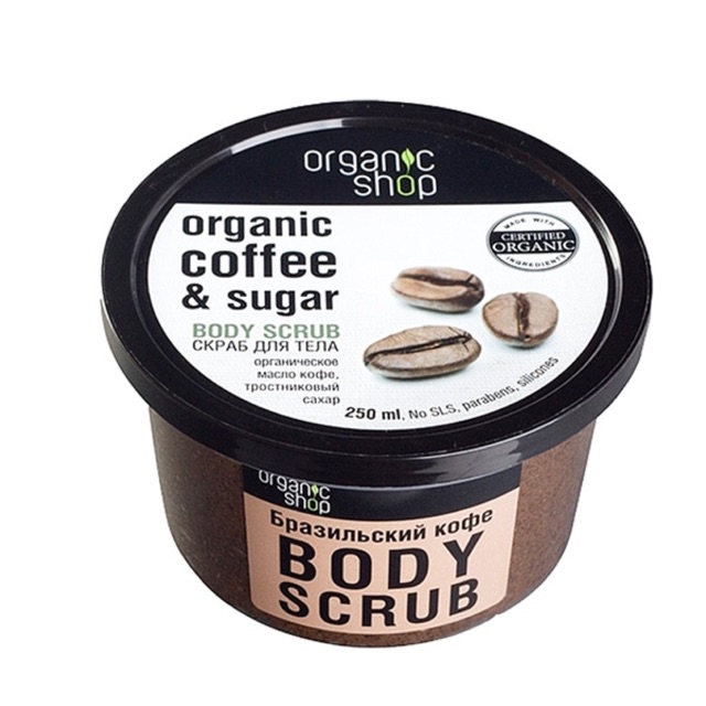 Tẩy da chết body Cafe Organic shop