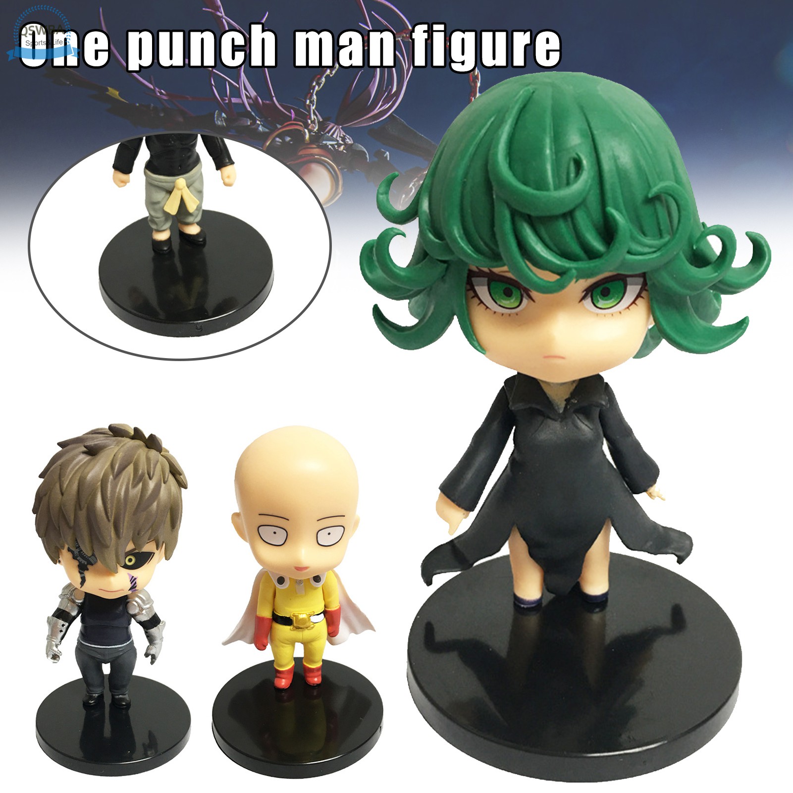 Set 5 Mô Hình Nhân Vật Saitama Tatsumaki Genos Trong One Punch-man Bằng Pvc