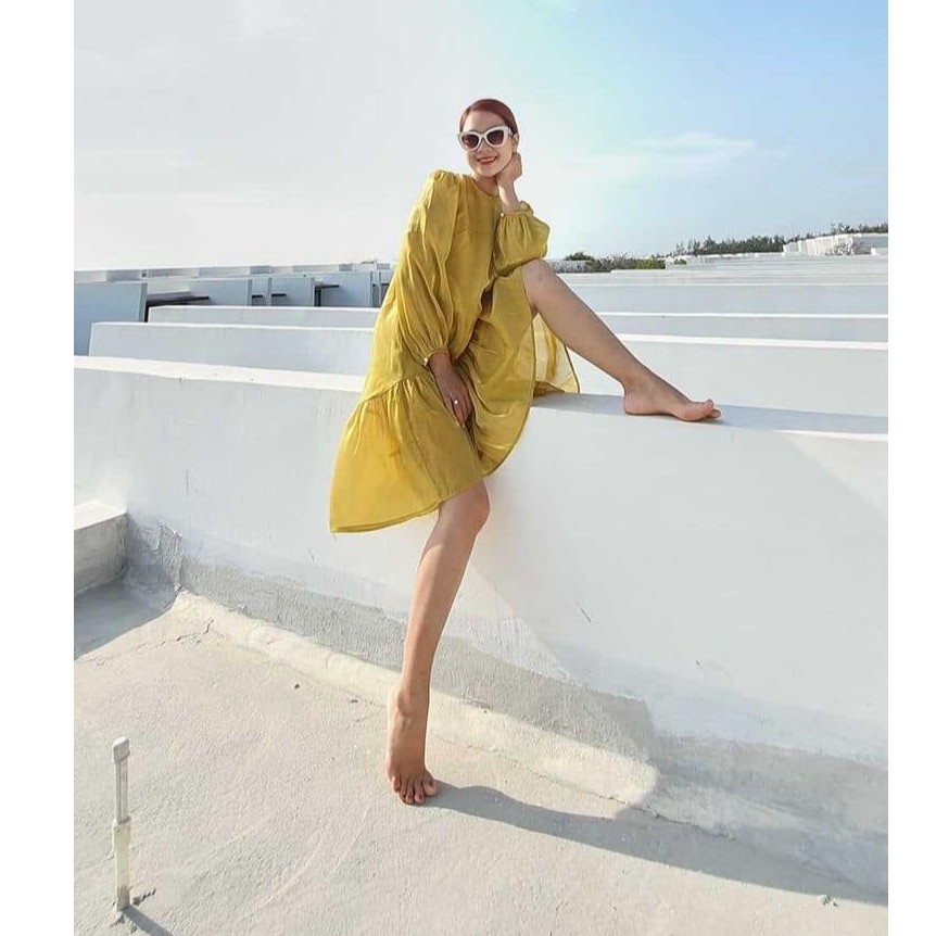 Đầm babydoll suông thiết kế dự tiệc sang chảnh cao cấp lụa organza Joven | BigBuy360 - bigbuy360.vn