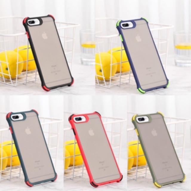 Ốp Nhám Chống Sốc Chống Bám Vân Tay Có Viền Bảo Vệ  Camera Iphone 6/6plus/ 7/ 8/ 7plus/ 8plus/ X/ Xs max/ 11/ 11pro max