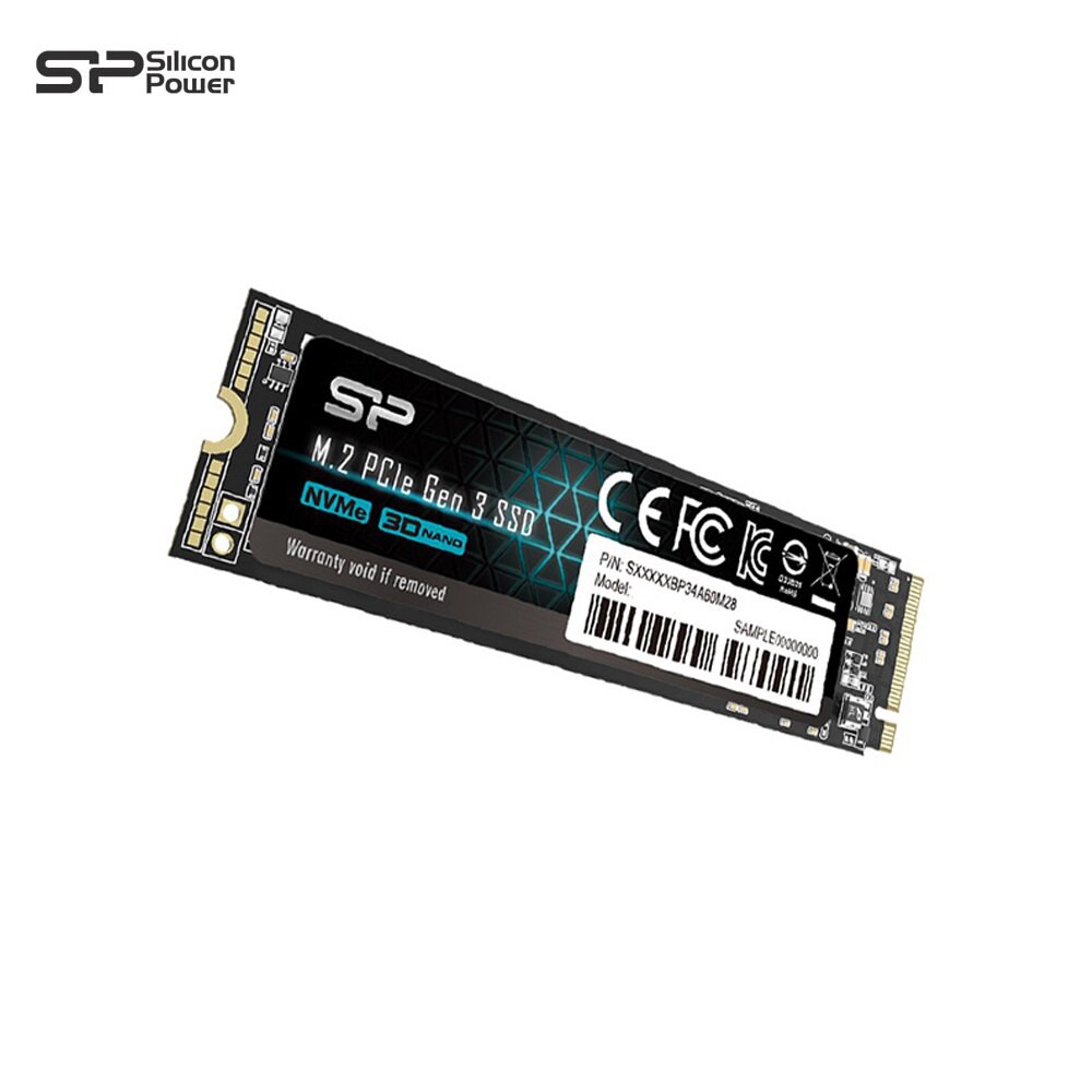 Ổ cứng SSD NVme Silicon Power 256GB PCIe Gen3 x4 P34A60 - Hàng Chính Hãng - Bảo hành 5 năm