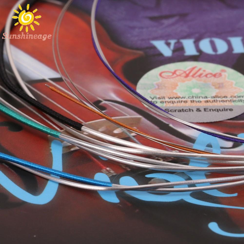 SUNAGE- ~Alice Pro Violin Strings EADG 4/4 Nylon Core Full Size Extra Single E String  readystock hot sale 2021 new【SUNAGE-HOT Fashion】