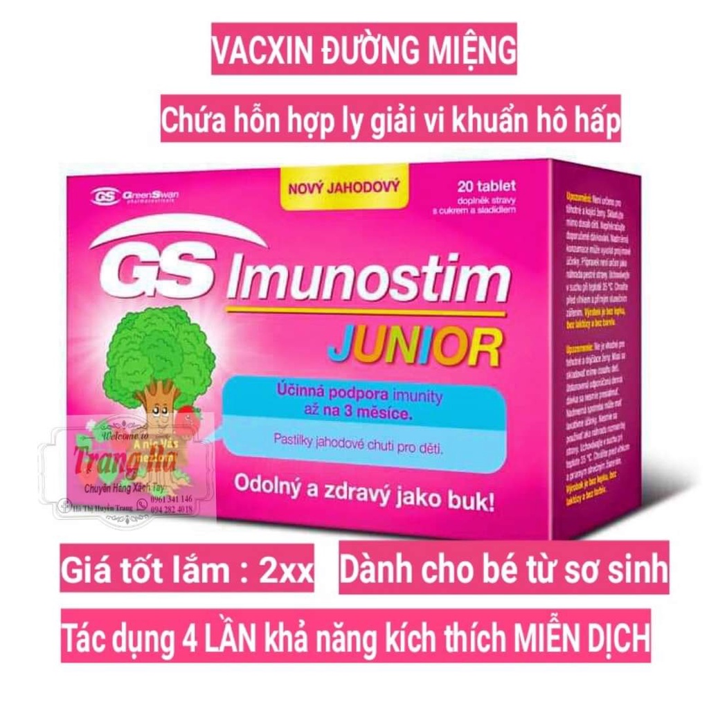 GS Imunostim Junior - Tăng cường sức khỏe đường hô hấp