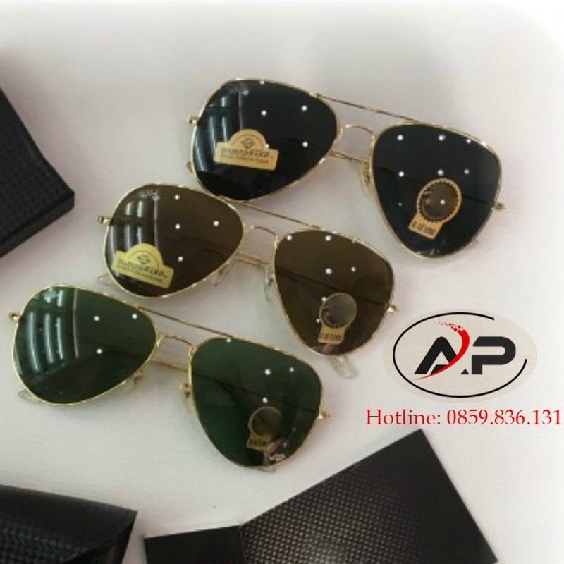 [FOLLOW GIẢM 20K] Mắt kính mát RAYBAN phi công cao cấp Nam Nữ unisex tròng thủy tinh thời trang HOT TREND RB8818