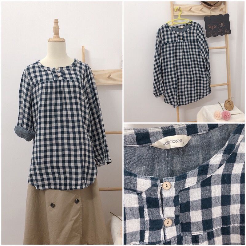 Sơ mi kẻ caro siêu đỉnh dưới 65 kg