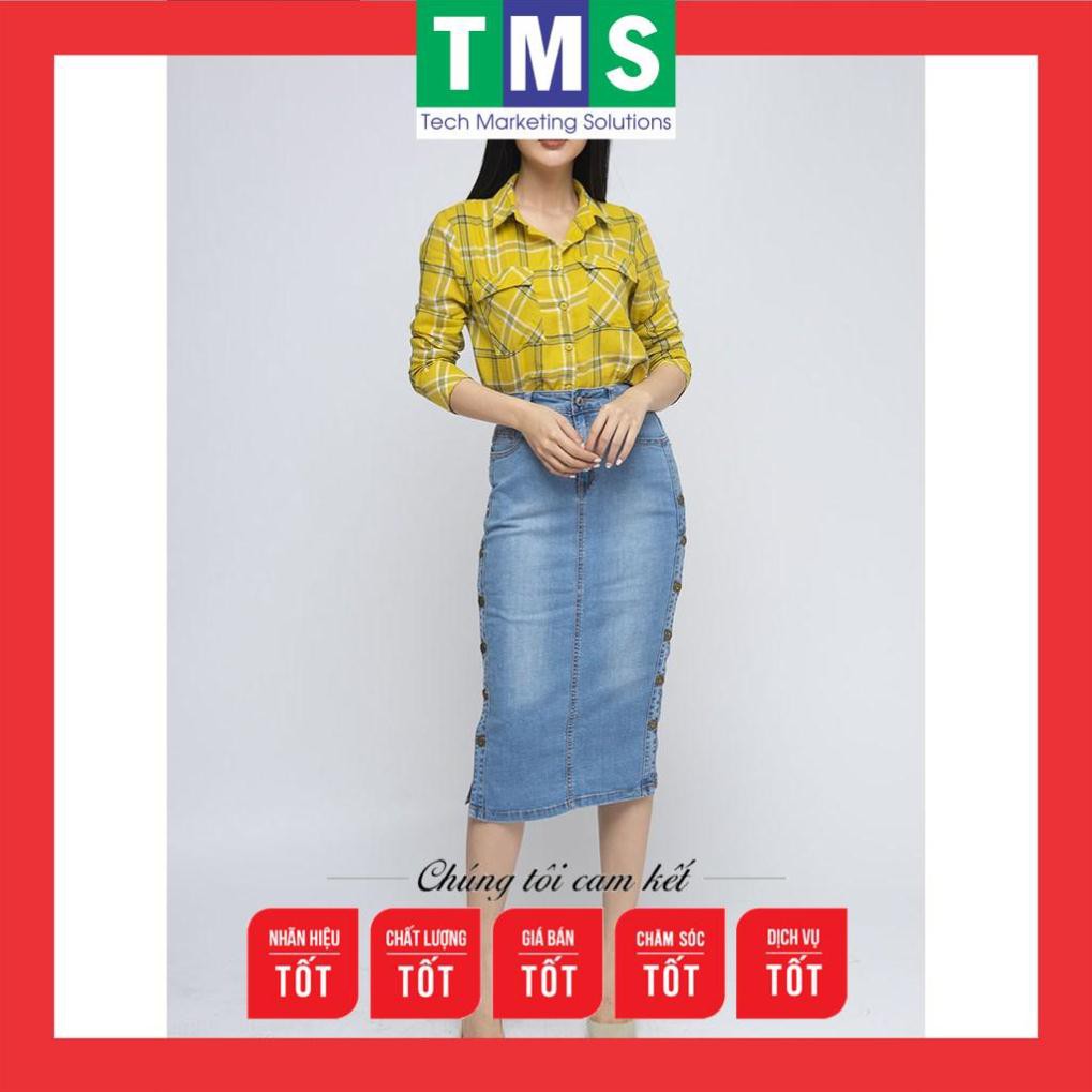 Hàng chính hãng giá tốt  TJ321J1057 - Chân Váy Jeans Dáng Dài Nữ  -GENVIET JEANS Genviet Jeans | BigBuy360 - bigbuy360.vn