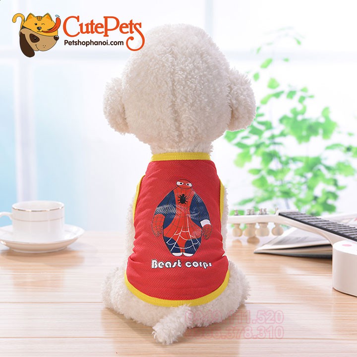 Áo lưới mùa hè in hình cute dành cho thú cưng - CutePets