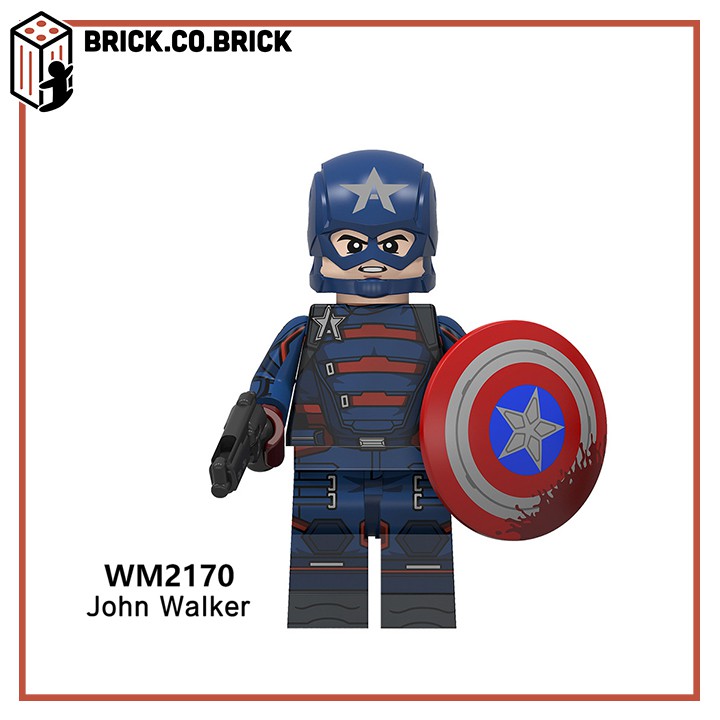 The Falcon Đồ Chơi Non Lego Super Hero Mô Hình Siêu Anh Hùng MCU Marvels Winter Soldier Karl Zemo John Walker WM6117