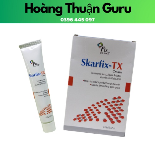 Skarfix tx - kem dưỡng trắng da mờ thâm mụn nám Fixderma có alpha arbutin , vitamin c  tuýp 15g