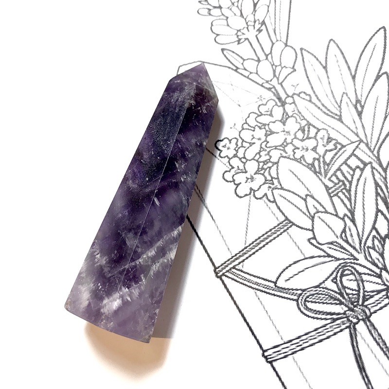 [Amethyst] trụ, đá thiên nhiên