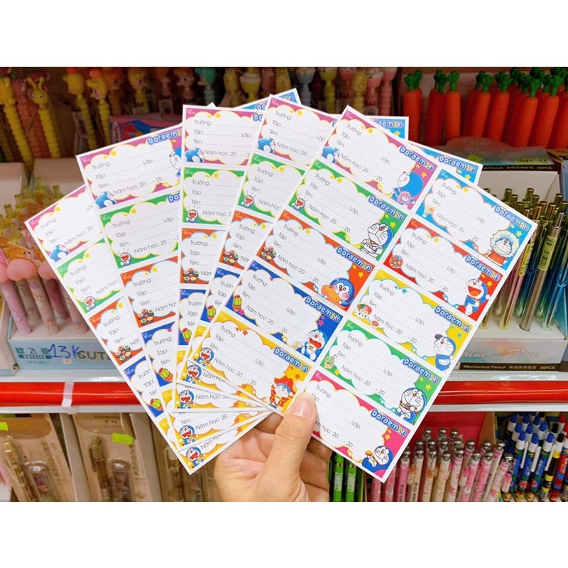 Nhãn dán tập vở nhiều hình dễ thương giá rẻ - Đại Sỉ