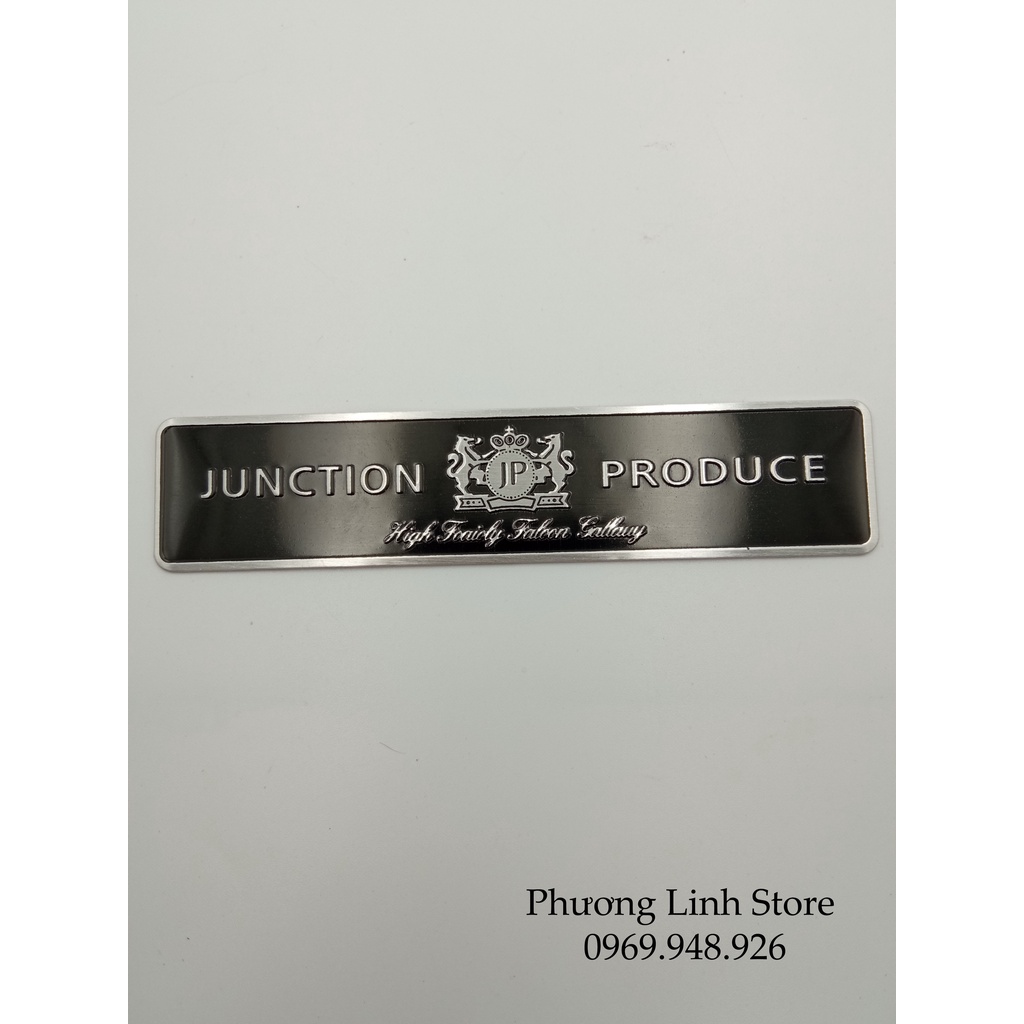 Tem nhôm decal dán xe máy miếng dán trang trí JP 5x5 dài đen