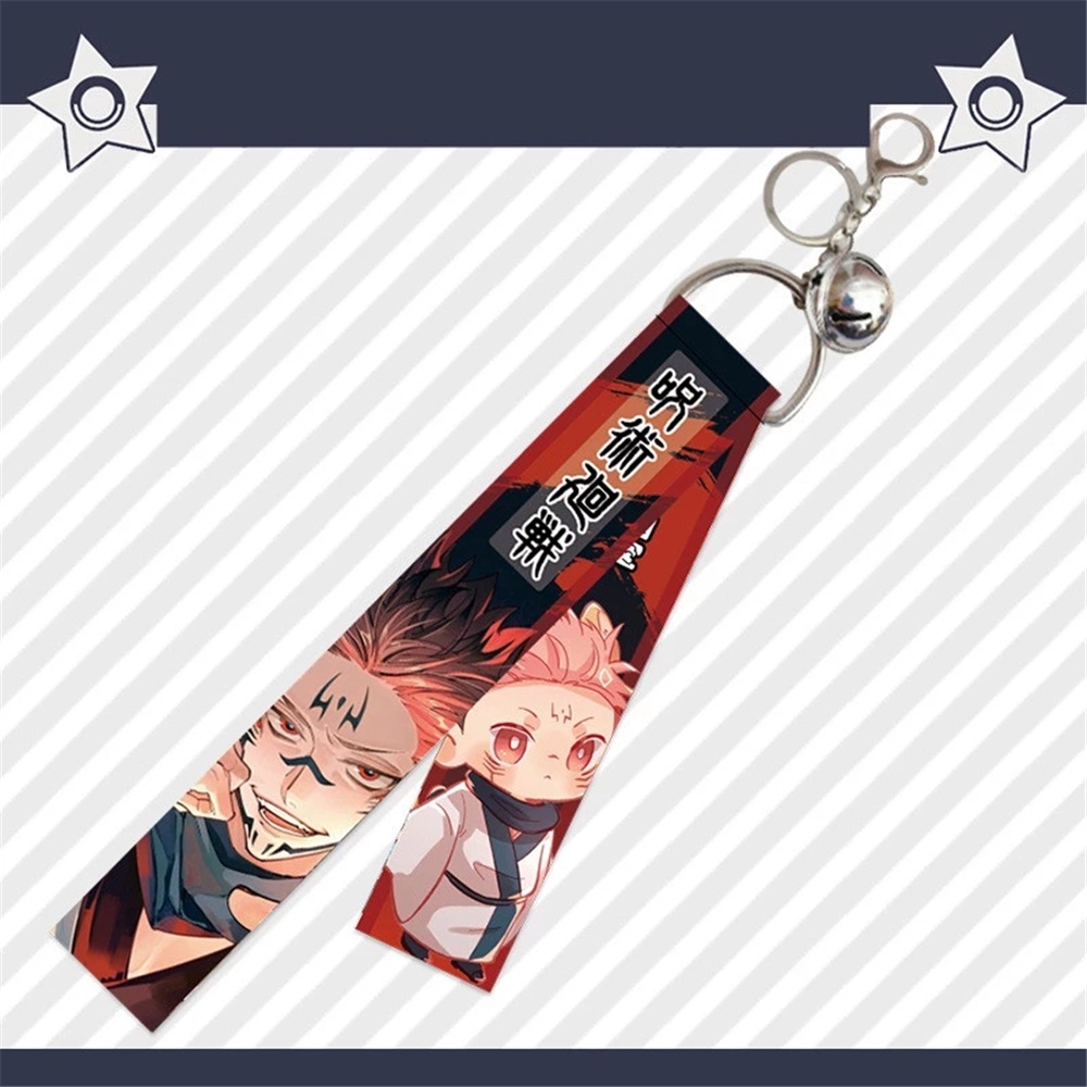 Aaron1 Dây Móc Khóa Họa Tiết Hoạt Hình Anime Jujutsu Kaisen Dễ Thương