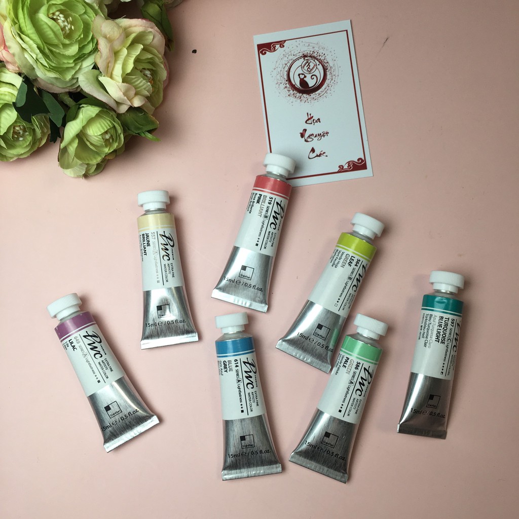 [Shinhan] PWC màu nước tube 15ml tone Pastel