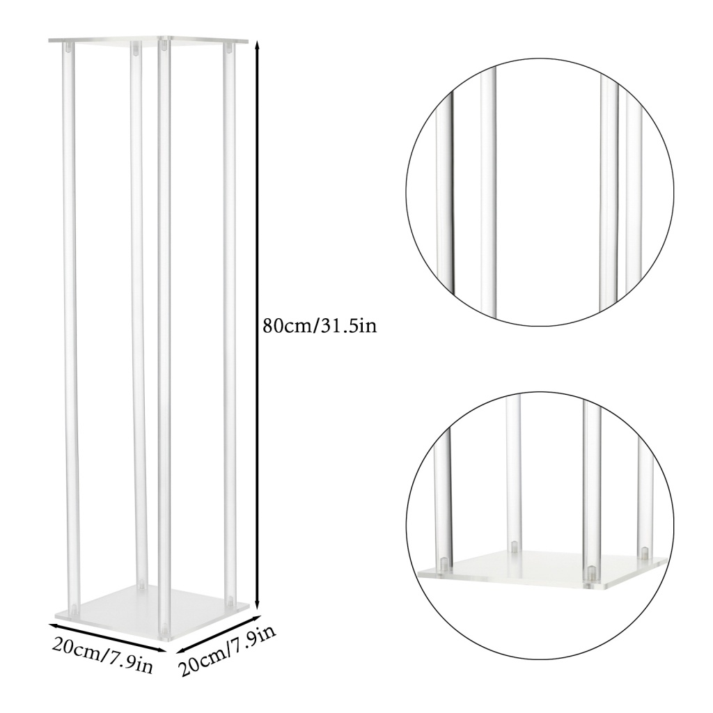 Giá Đỡ Chậu Hoa Bằng Acrylic Trong Suốt Dễ Lắp Ráp