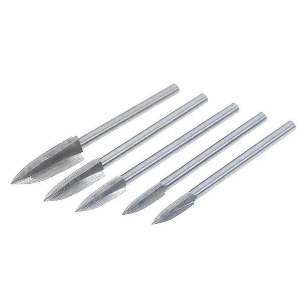 Bộ 5 Mũi Khoan Chạm Khắc Gỗ Chuyên Dụng