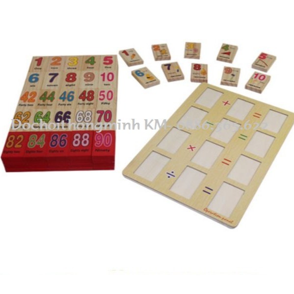 Domino toán học số từ 1-100