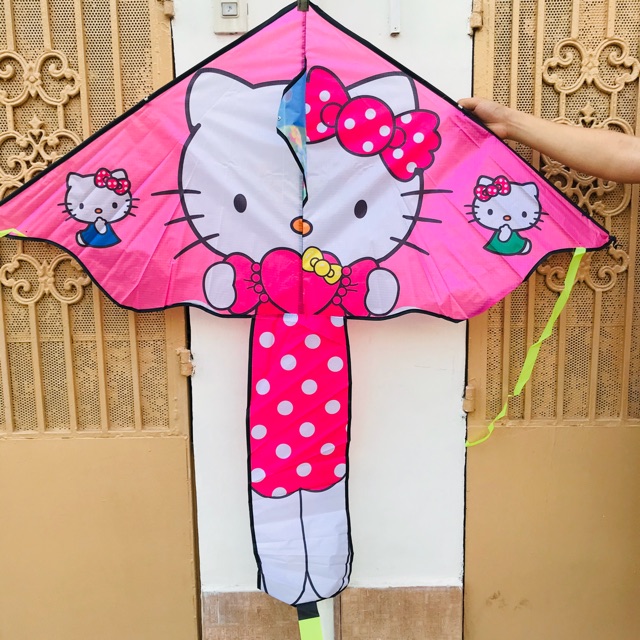 COMBO 1 TẶNG 1 - Diều HELLO KITTY NƠ XINH + TẶNG CẦM THẢ DIỀU 150 MÉT DÂY -RẺ + ĐẸP + ĐỘC + LẠ