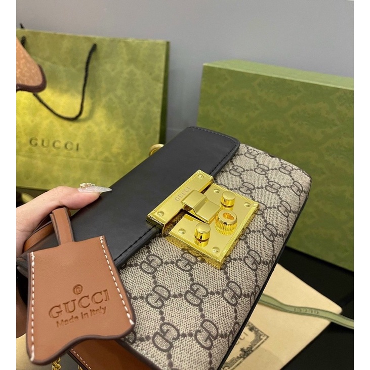 Túi Xách Nữ GC Khoá Bấm, Túi Nữ Đeo Chéo Quai Xách