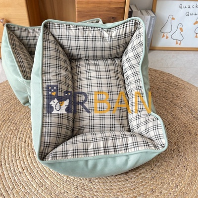 𝗨𝗿𝗯𝗮𝗻_Đệm/ổ nệm bo 4 góc cho thú cưng_Size dưới 10kg