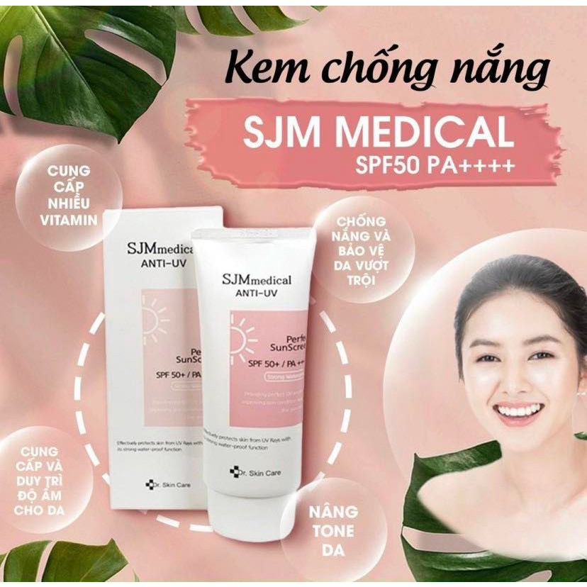 Kem chống nắng SJM Medical Anti UV Perfect SunScreen SPF50+/ PA++++ 60ml date 2025 - Hàng chính hãng Hàn Quốc