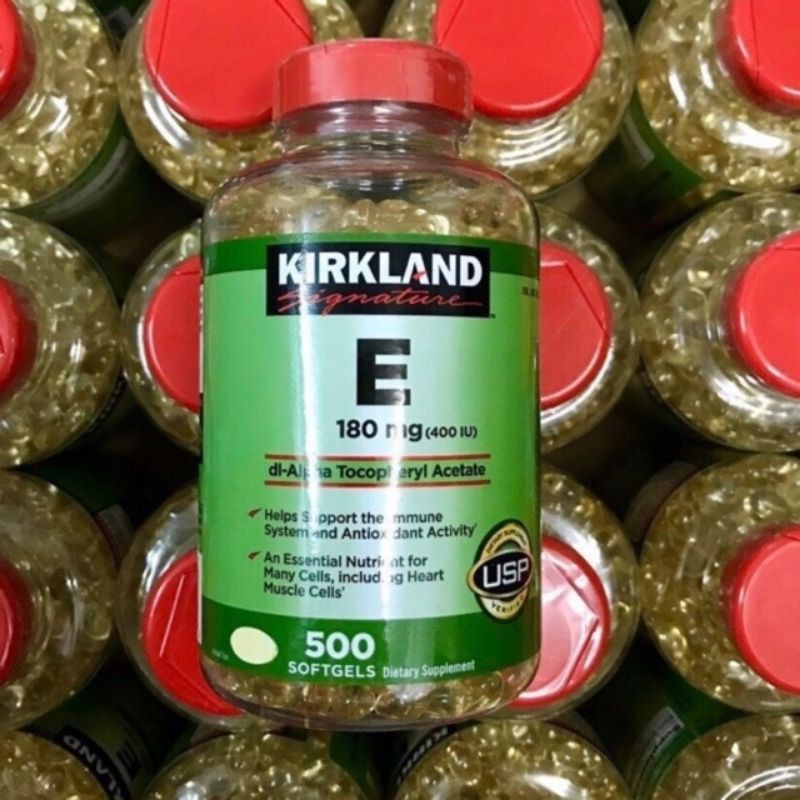 [HÀNG MỸ] Vitamin E 400 Iu 500 Viên Kirkland Của Mỹ - Đẹp Da, Làm