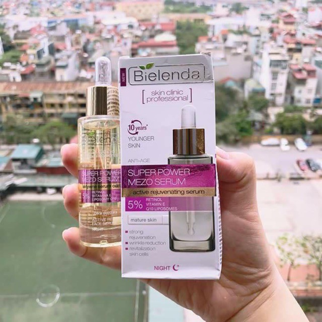 Serum Bielenda hồng 5% siêu chống lão hoá giảm nhăn