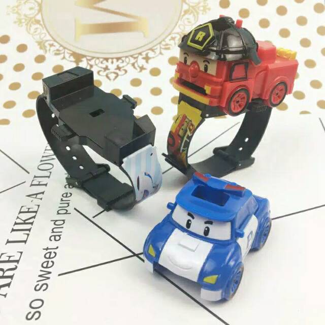 Robo Đồng Hồ Đeo Tay Hình Xe Hơi Xinh Xắn Cho Bé
