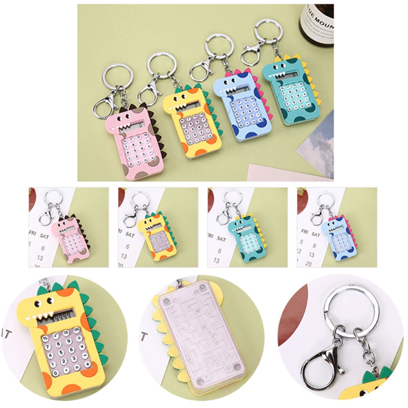 Móc Khóa Hình Khủng Long Hoạt Hình Mini Dễ Thương