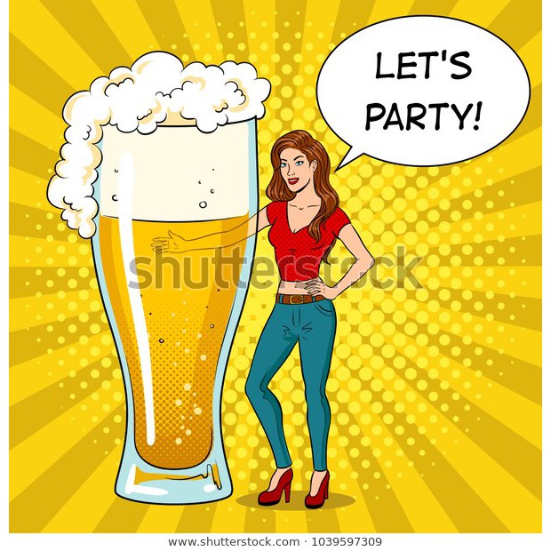 Tranh lụa 3d trang trí Club Beer Kích Thước 1,5m x 2m QBQN-5