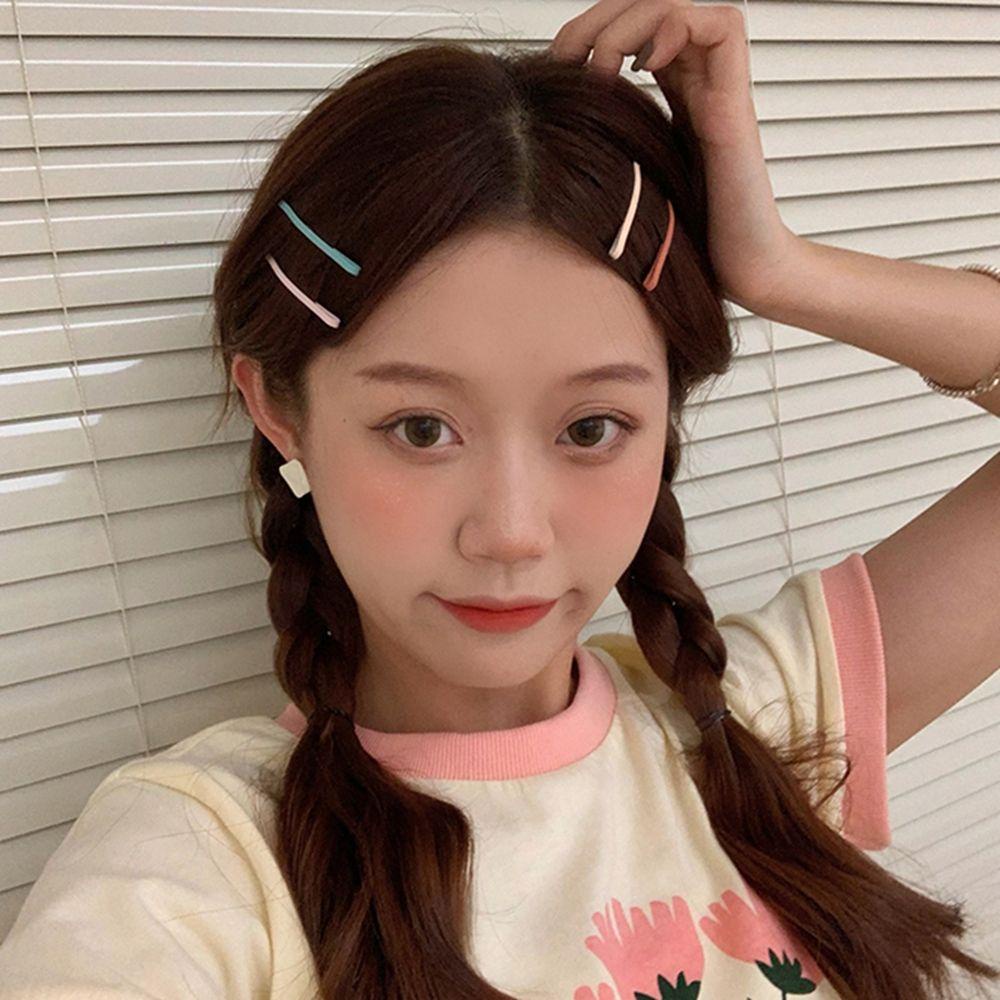 Kẹp Tóc Kim Loại Phong Cách Hàn Quốc Ngọt Ngào Dễ Phối Đồ Dành Cho Trẻ Nhỏ