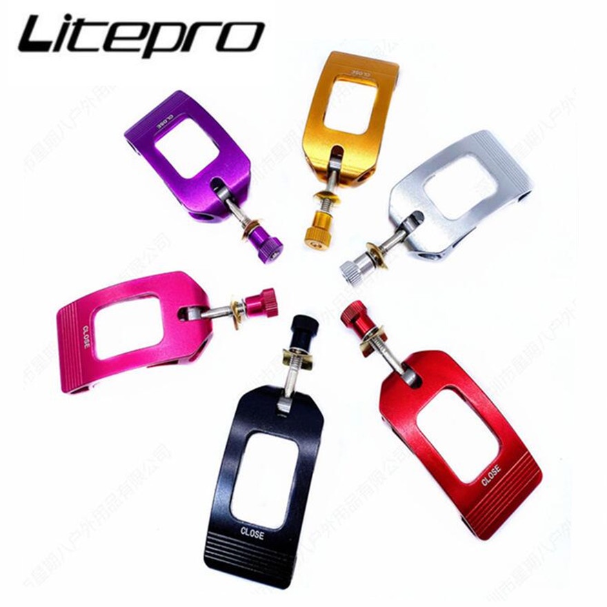 Nắp ống tay lái xe đạp gấp LITEPRO 412 gắn nhanh QR tiện lợi
